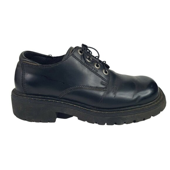 BED STU Sz 40 Chunky Platform Leather Boots Lace Up Shoes Vintage 90s Y2K - Picture 1 of 14